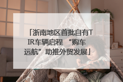 浙南地区首批自有TIR车辆启程 “购车远航”助推外贸发展